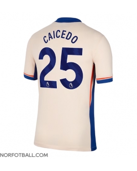 Billige Fotballdrakt Chelsea Moises Caicedo #25 Replika Bortedrakt 2024-25 Kortermet